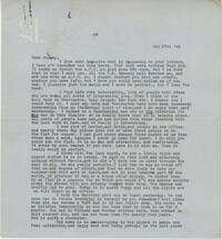Letter from Gertrude Sanford Legendre, October 27, 1943