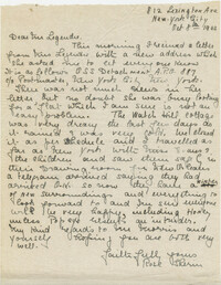 Letter from 'Rose,' October 8, 1943