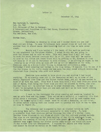 Letter from Sidney Jennings Legendre, December 18, 1944