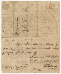Petition from E. Giphant to the St. Andrew's Society