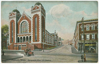 Roxbury, Mass. Synagogue, Blue Hill Avenue.