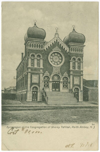 Synagogue of the Congregation of Sherey Tefillah, Perth Amboy, N.J.