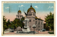Francis Scott Key Monument and Eutaw Place Temple, Baltimore, Md.