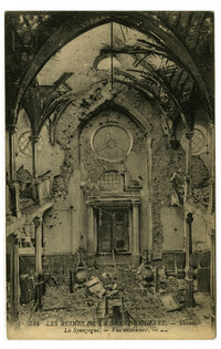 Les Ruines de la Grande Guerre. - Thann. La Synagogue. - Vue interieure.