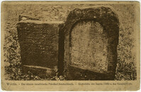 Worms. - Der älteste israelitische Friedhof Deutschlands. - Grabstätte der Sagira (1100) u. der Hannah (1140).