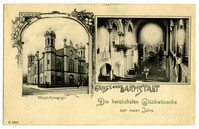 Gruss aus Darmstadt. Haupt-Synagoge.