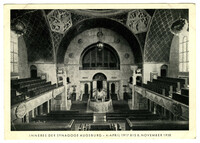 Inneres der Synagoge Augsburg - 4. April 1917 bis 8. November 1938
