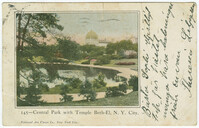 Central Park with Temple Beth-El, N.Y. City
