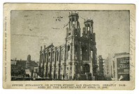 Jewish synagogue on Sutter Street, San Francisco, greatly damaged by the earthquake of April 18, 1906