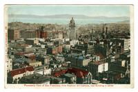 Panoramic view of San Francisco, from Hopkins' Art institute; Call Building in center