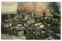 Bird's eye view of Frisco fire when it started, San Francisco, Calif.