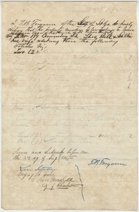 251. Articles belonging to James Ferguson -- August 3, 1865