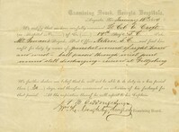Edward Croft extension of furlough, January 16, 1864
