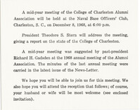 College Alumni Association Meeting notice
