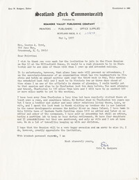 Letter from Eric Rogers, May 4, 1972