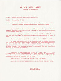 Letter from Tony Meyer, May 1972