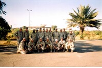 Kosovych and fellow soldiers in Baghdad's Green Zone
