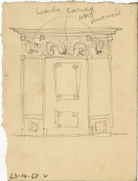 Architectural Details and Buildings Series of One Hundred Twenty Five Drawings and Sketches