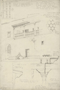 Architectural Details and Buildings Series of One Hundred Twenty Five Drawings and Sketches