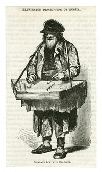 Courland Jew, with dulcimer