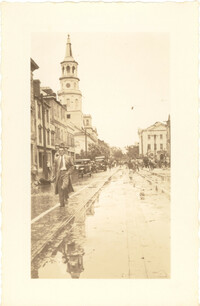 Looking West on Broad Street After the 1938 Tornadoes