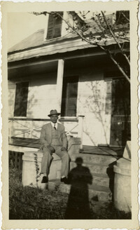 Herbert U. Seabrook, Sr. sitting on porch