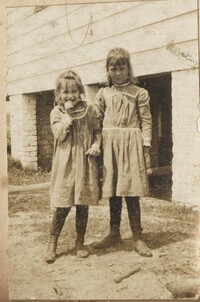 Two children, likely Halls Island