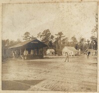 Railroad Station complex.  Yemassee Junction : change for Beaufort ACL Yemassee Depot Building