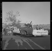 Mather School float in the Christmas parade