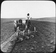 Plowing Prairie Soil with Tractor, S. Dak.