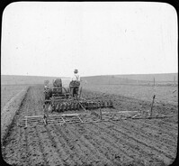 Tractor with Disc and Tooth Harrows, S. Dak.