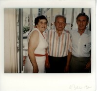 Joe, Irene Zryb (sister), Shlomo Zylberstin (uncle), Netanya, Israel, 1970's